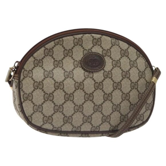 GUCCI GG Supreme Shoulder Bag PVC Beige Gold 007 89 1113 Auth 128435 - Picture 1 of 16